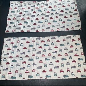 North Pole Trading Co. Flannel‎ King Pillowcases Set Of 2 Cotton Christmas NWOT